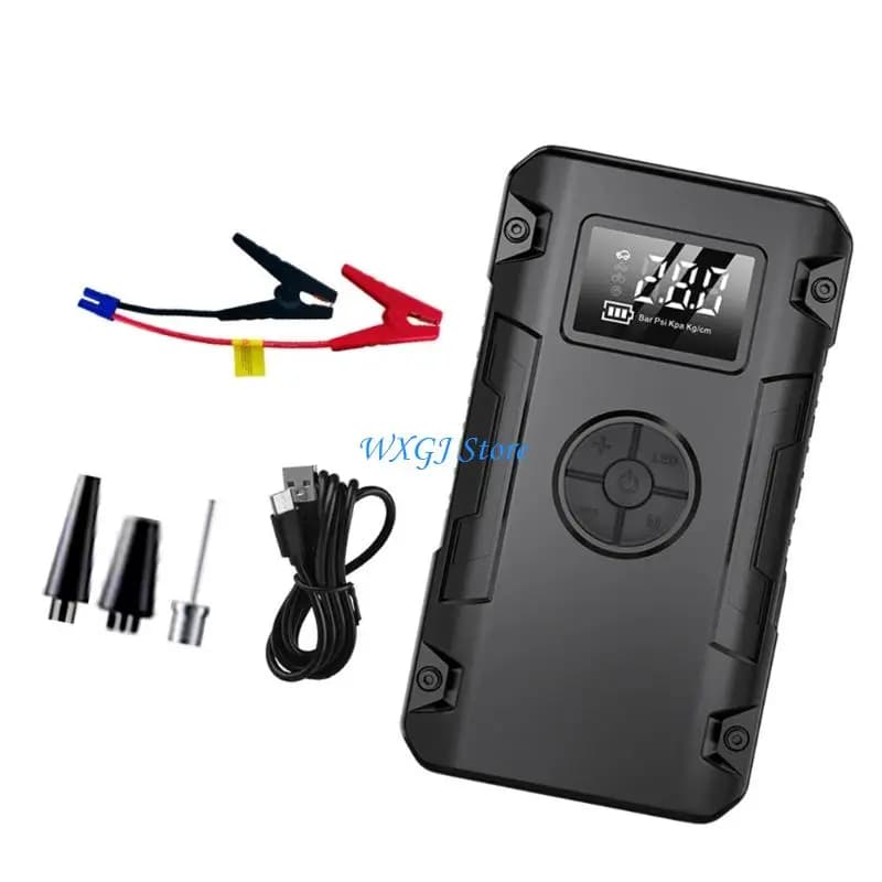 37JE 8000mAh 100W Dispositivo avviamento Gonfiatore per pneumatici efficienza Compressore d a gonfiaggio rapido