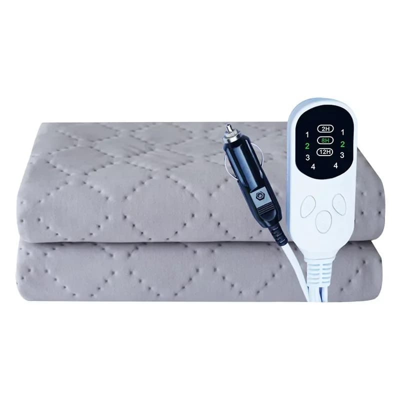Coperta riscaldante Tappetino scaldino elettrico per auto Riscaldamento rapido 12V/24V Riscaldatore elettrico per auto da campeggio 70x180cm/120x150cm