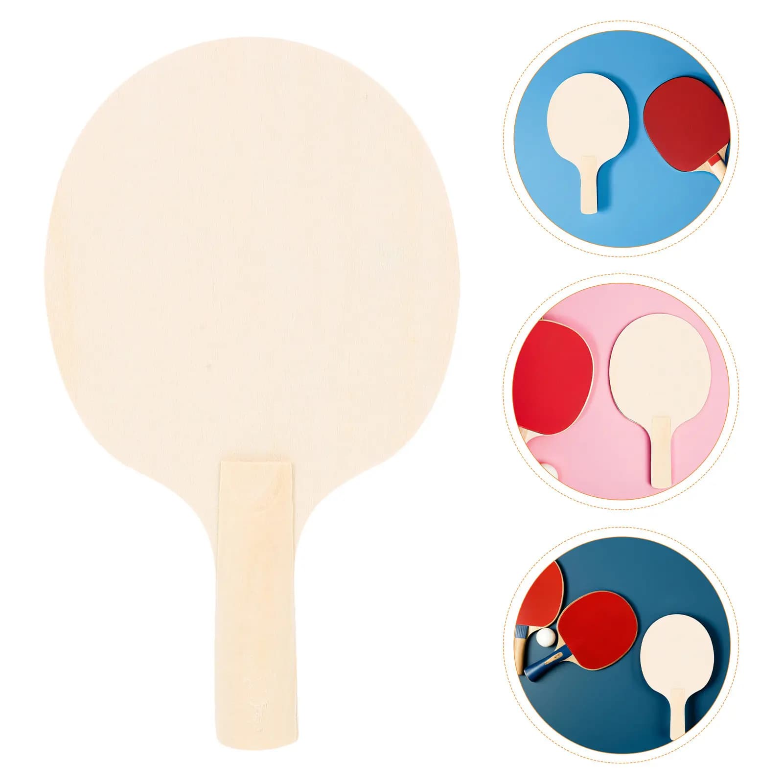 Set of 12 Ping Pong Racks in Unfinished Wood for Decoration and Training, Internal Use and Exterior