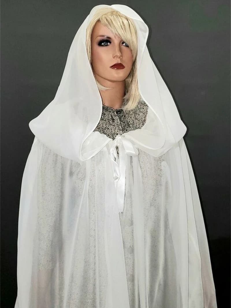 Sciarpa Lunga in Chiffon con Cappello Grande, Mantella da Palcoscenico, Cappotto Parasole da Spiaggia per Donna - Nuovo Arrivo, Stile Fluido