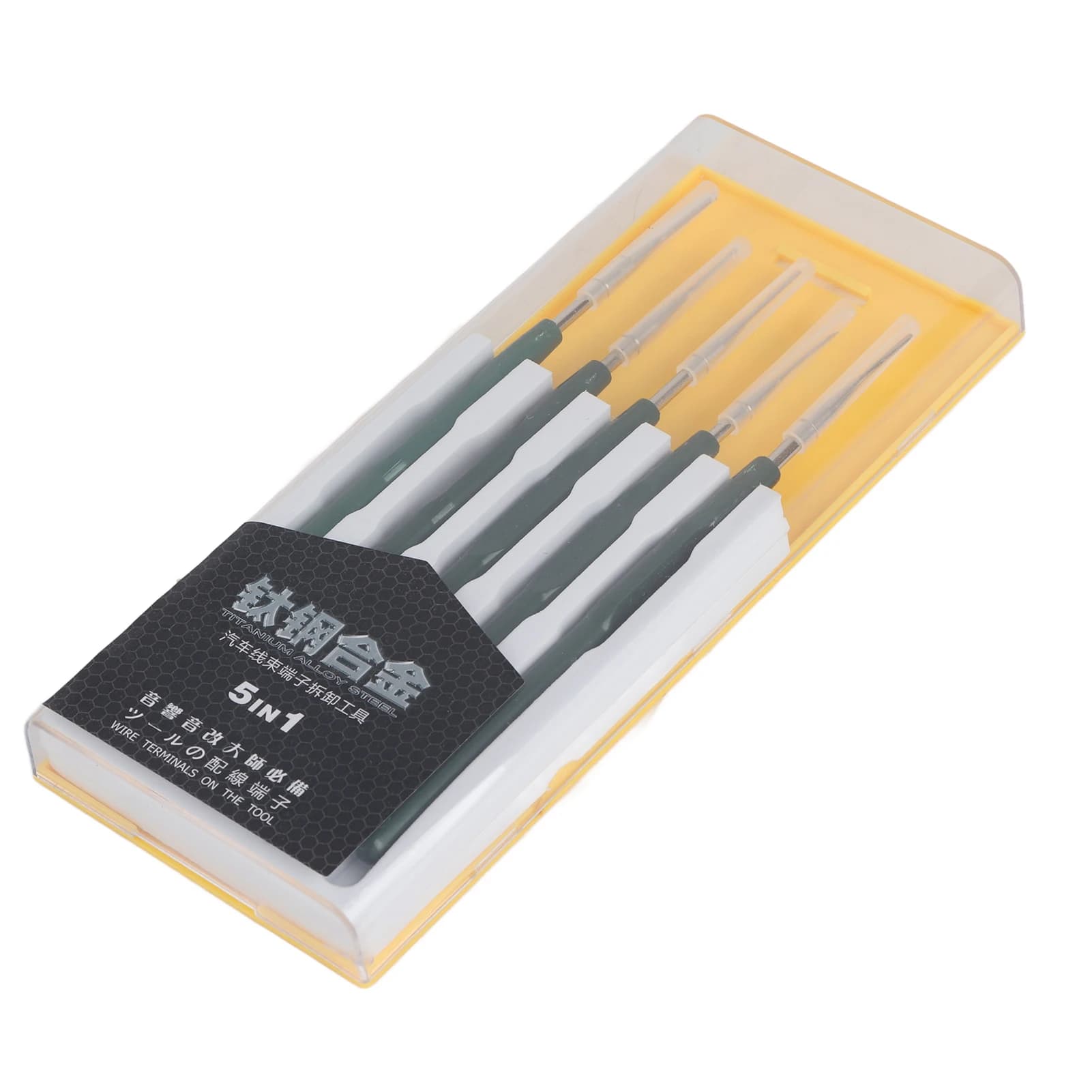 5 pezzi (1 set) Kit di strumenti per lo smontaggio della rimozione del perno della presa terminale del cablaggio automobilistico