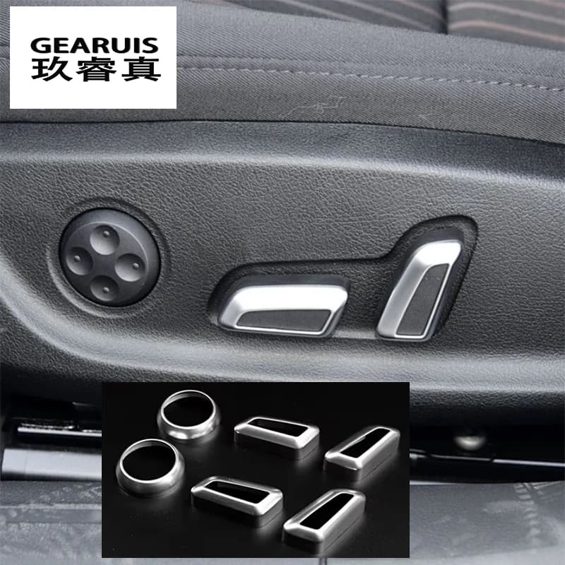 Car For Audi A4 B8 2009-2016 Styling Seat Adjustment Button Switch Knob Cover Sticker Trim Decoration Interior Auto Accessories