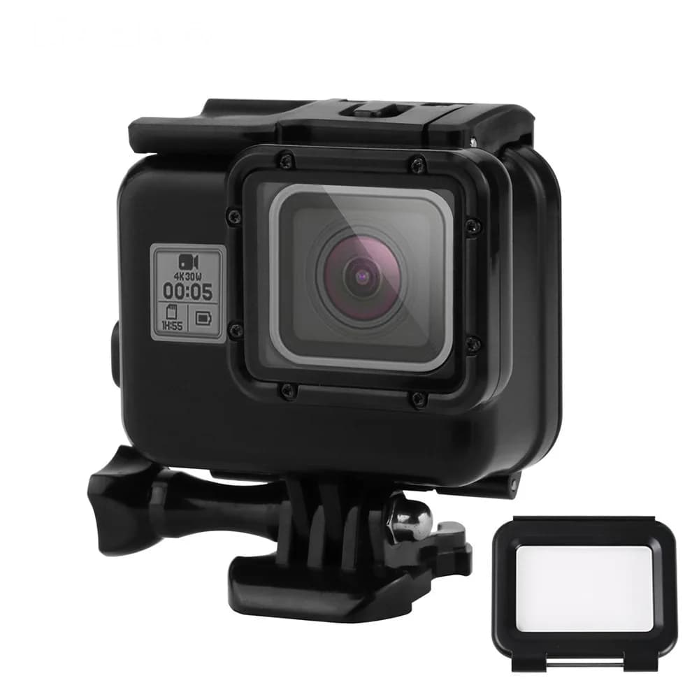 Custodia impermeabile per immersione subacquea 60M Go Pro 7 Custodia protettiva Shell Frame per Gopro 7 6 5 Accessori per action camera nera