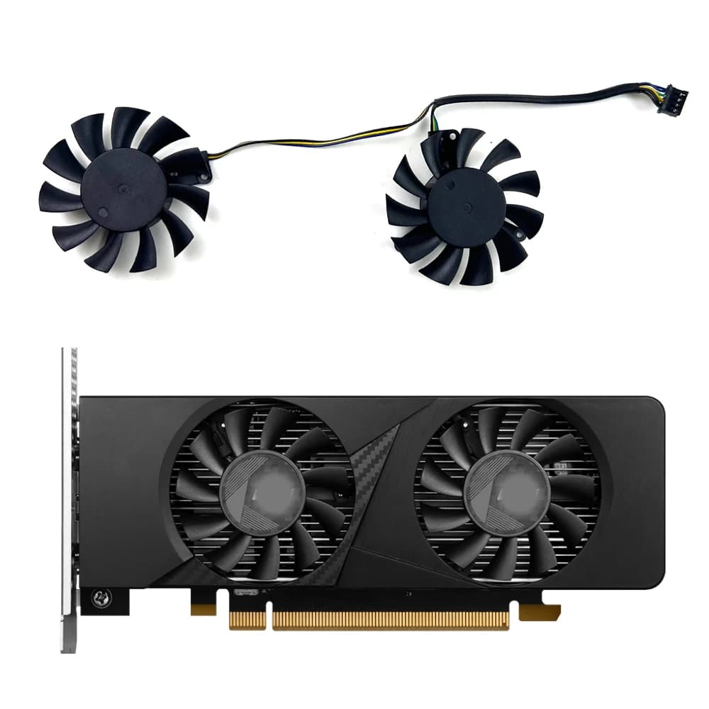 Per MSI GeForce RTX 3050 LP 6G OC ventole della scheda video Ventola di raffreddamento 46mm 4pin 0.3A HA5510H12SF-Z RTX3050 LP GPU VENTOLA