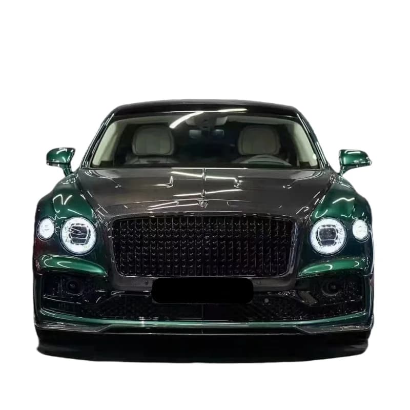 New M Style Carbon Fiber Body Kit for Bentley Flying Spur: Front and rear diffuser, Side Mini skirts, Rear Spoiler
