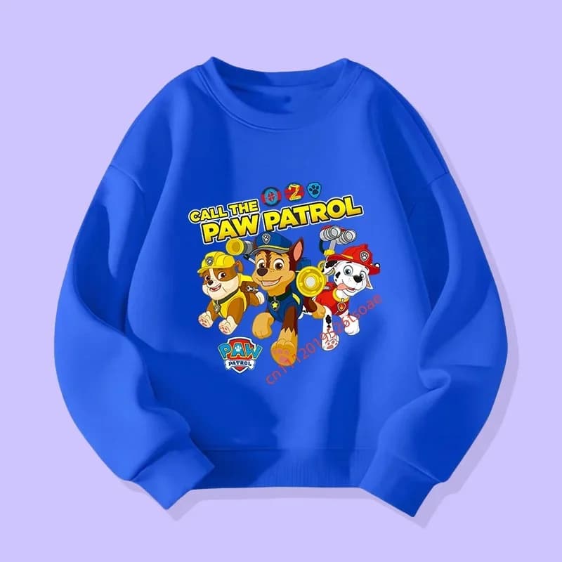 Giacca da parco PAW Patrol per bambini, nuovo stile 2026, maglietta sportiva per ragazzi, camicia casual per ragazze con stampa cartoon