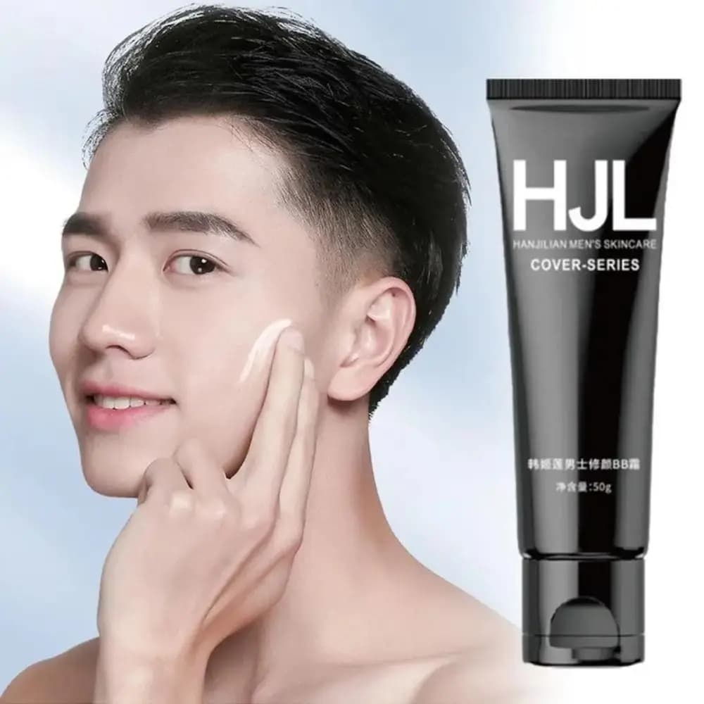 New 50g BB Cream for Men, Lighting and Nutrition, Liquid Corrector, Oil Control, Natural Cream No-Makeup Effect, Cosmetic for Viso