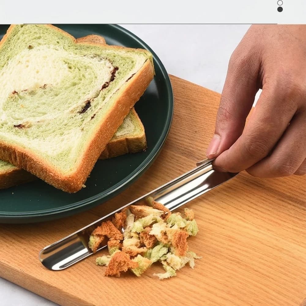 Modern Minimalist Stainless Steel Crumb Scraper Table Cleaner Kitchen Tool For Cleaning Bread Crumbs Or Debris