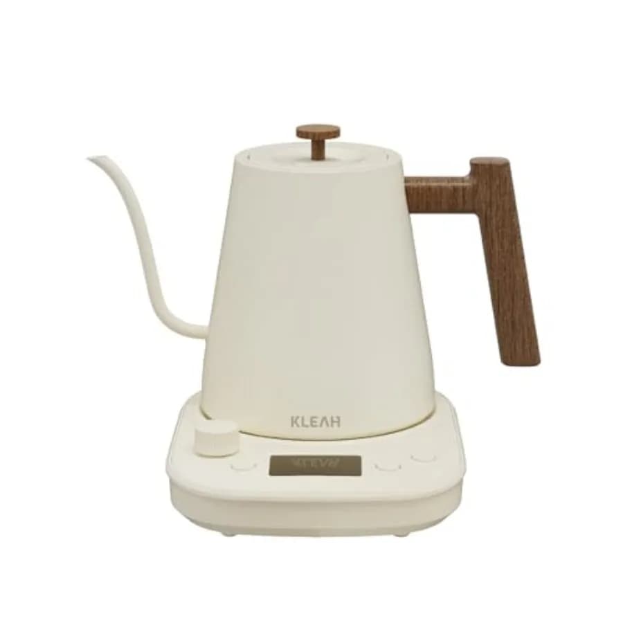 Bollitore Elettrico a Collo d'Oca con Controllo della Temperatura - Bollitore per Tè e Caffè da 0,8L con Spegnimento Automatico, per Preparazione Caffè Pour Over