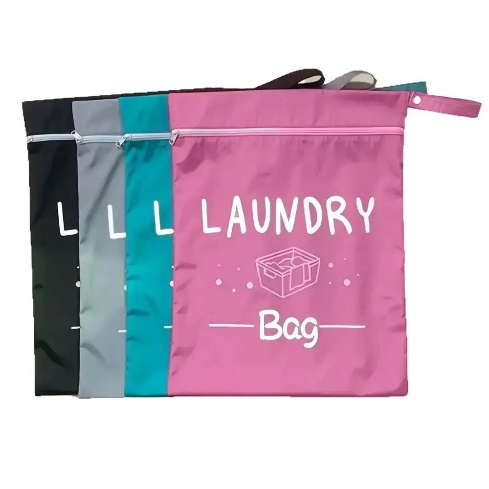 Waterproof Travel Clothing Storage Bag Portable Large Capacity Laundry Bag Zipper with Handle Clothes Storage Organizer Exercise