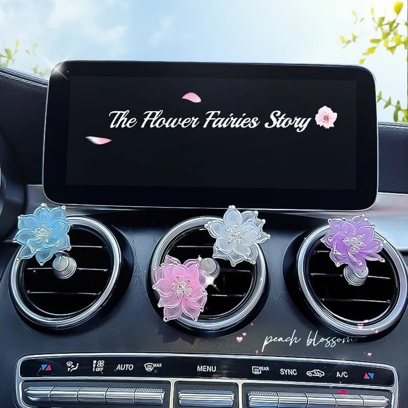 1 pcs Lotus Car Deodorant Clip auto perfume Clip aromatherapy air conditioning ventilation ornaments interior decoration car