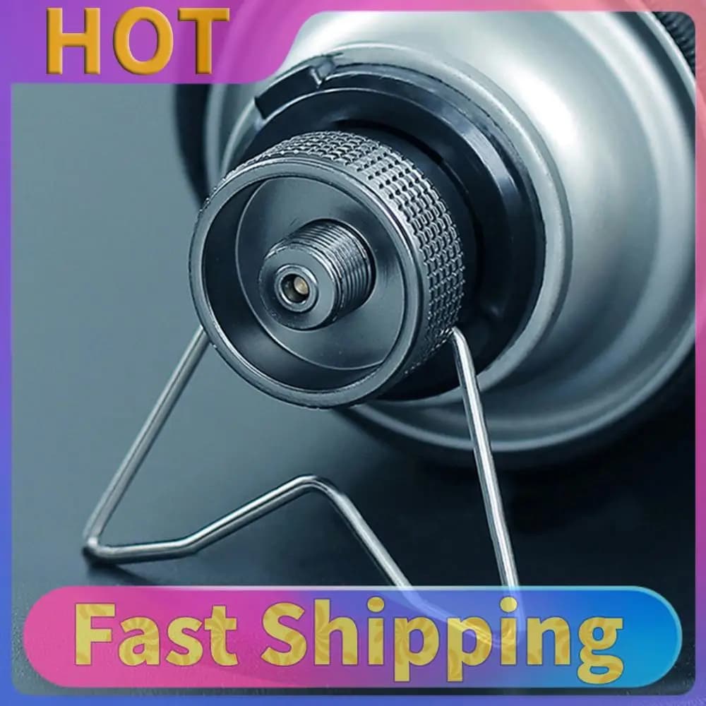 Adapter for portable gas cooker, aluminum alloy gas tank adaptor, light and compact conversion head for gas tank, ideal for camping and picnic