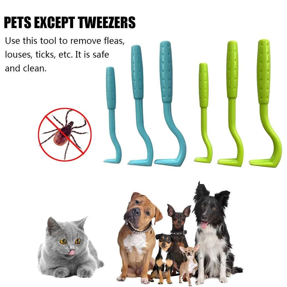 Pet Tick Remover Flea Clip Lice Catcher Flea Comb Tick Extractor Professional Pet Grooming Cleaning Supplies For Dogs And Cats