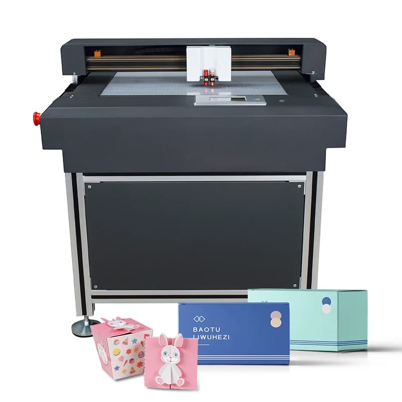 Scatola di vendita calda Adesivo per cartone Taglierina per vinile Plotter digitale Plotter da taglio digitale a base piatta con consegna veloce