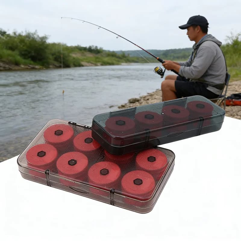 Foam Winding Edge Fishing Lence Tree Bobbin Equipment Box Red Lines Main line mounting box Fishing accessory 8/16 pieces