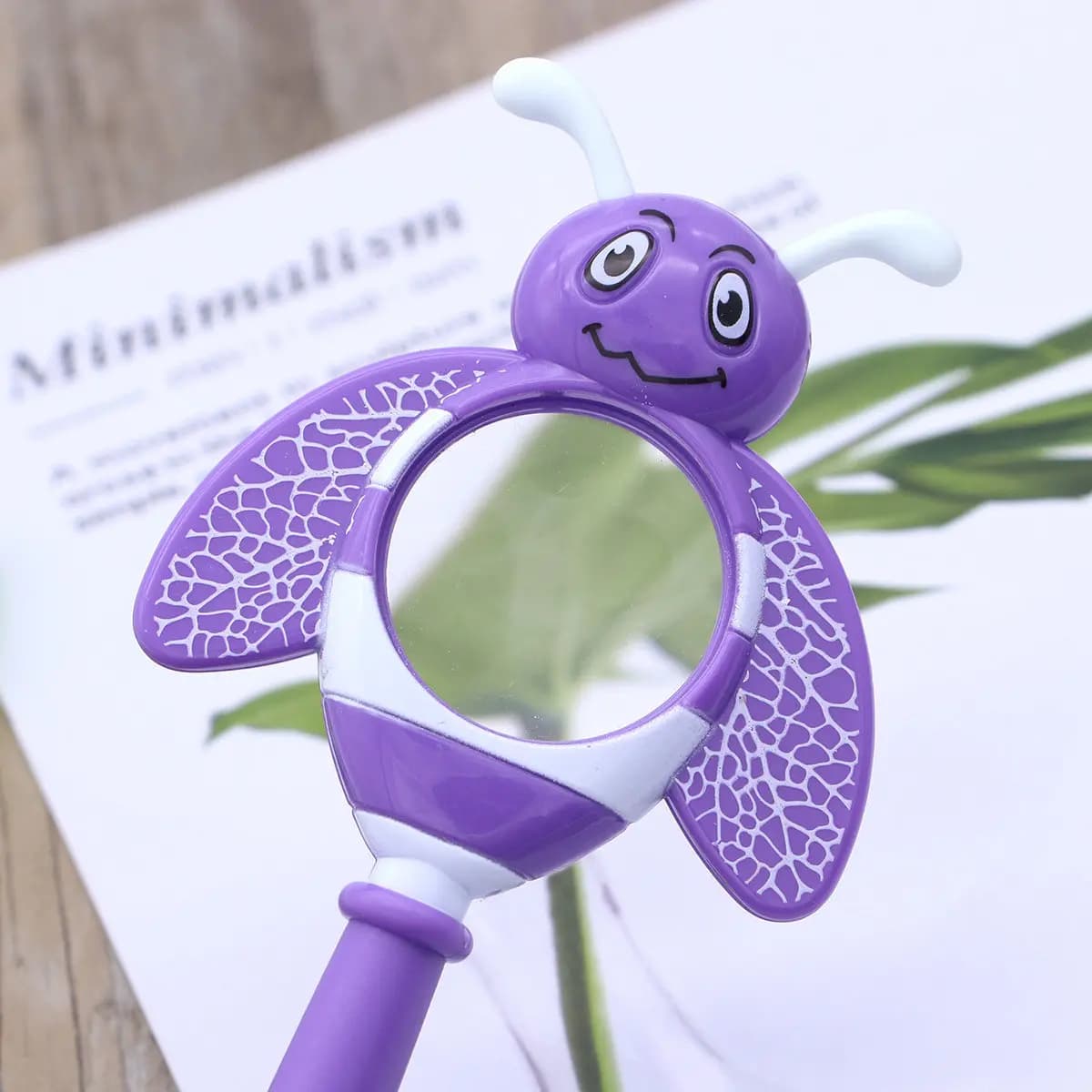 Set di 3 Lenti d'Ingrandimento per Bambini in Plastica, Design Cartoonesco per Esplorazione della Natura e Osservazione degli Insetti, Colori Assortiti