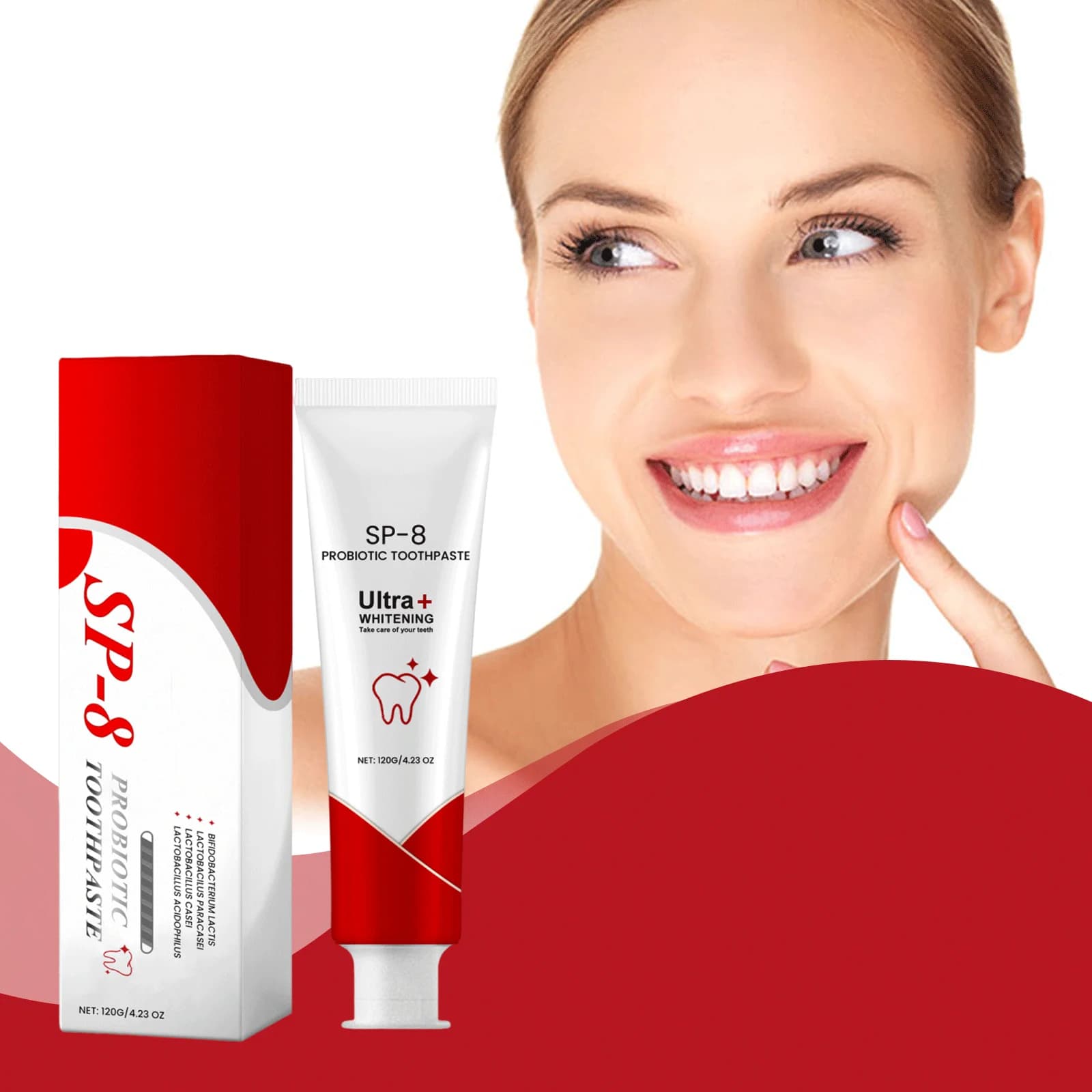 Probiotic white toothpaste Remove Odours Fresh breath Remodeling dental plate Lenitivo gums Clean toothpaste for oral hygiene