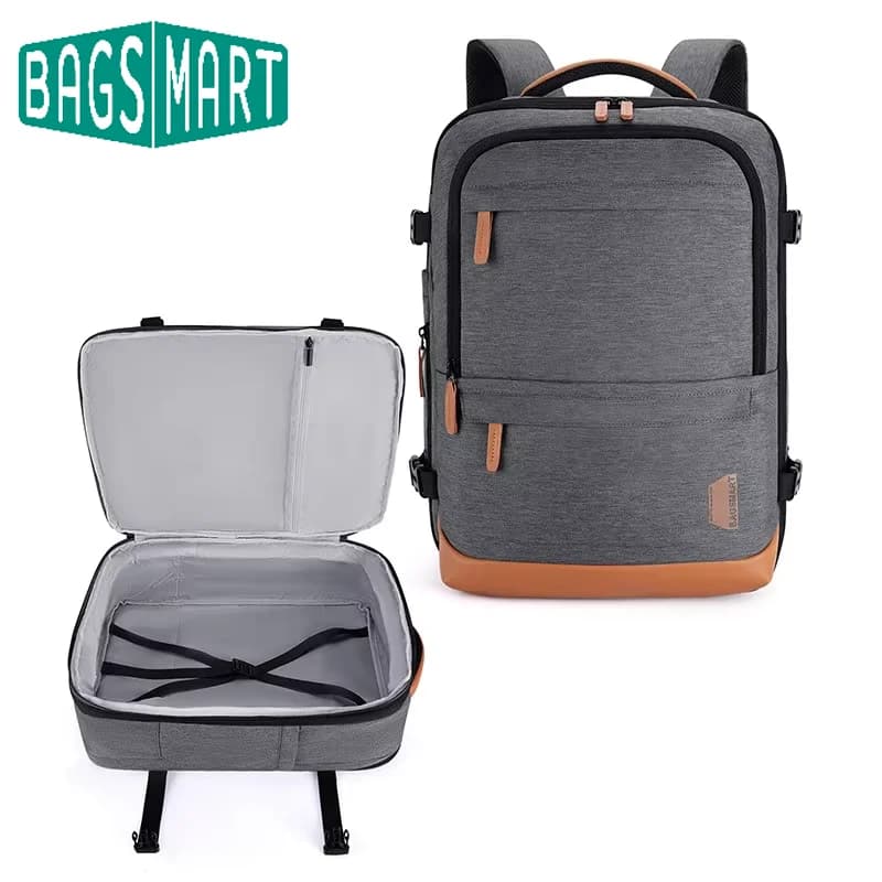BAGSMART Expandable 40L Travel Backpack Laptop Bag Multifunctional School Business Bag Waterproof Luggage Bags Suitcases Travel