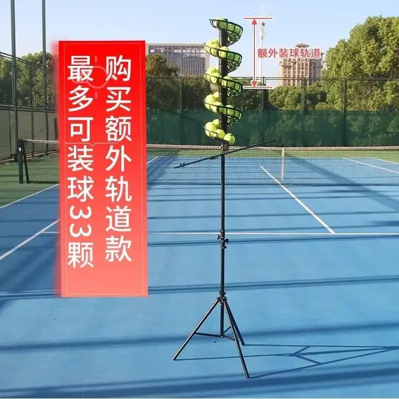 Allenatore Automatico di Tennis con Lancio di Palline per Pratica dello Swing con Una Sola Mano, Attrezzatura per l'Allenamento di Principianti e Bambini