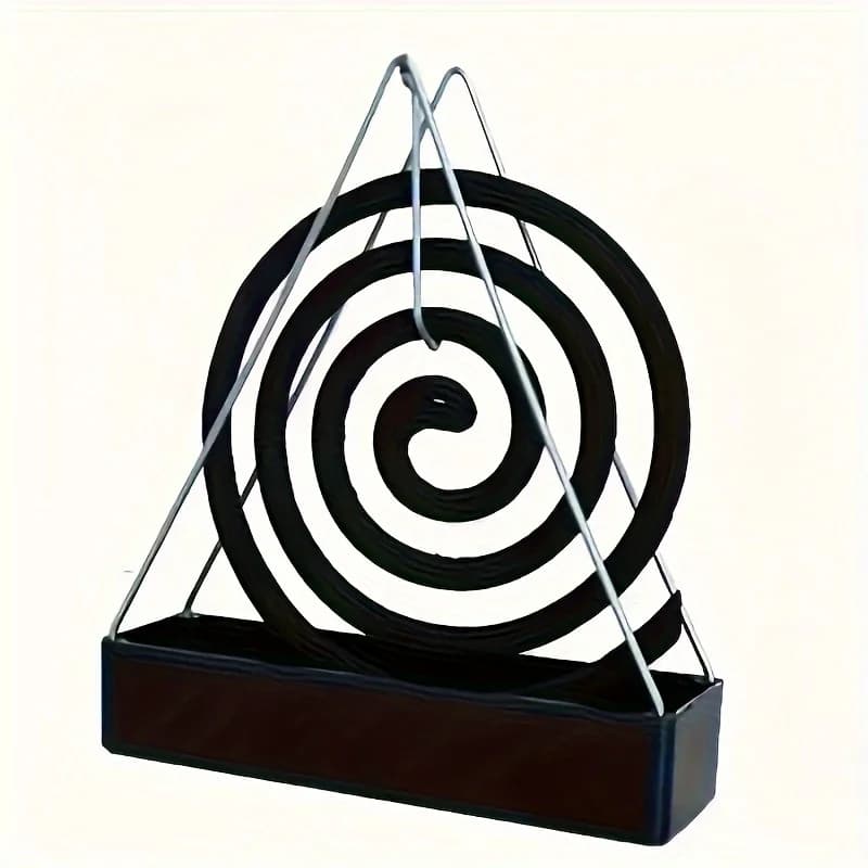 Porta Spirale Antizanzare Creativo con Vassoio, Stile Nordico, in Ferro, per Incenso Repellente, Decorazione Domestica Estiva
