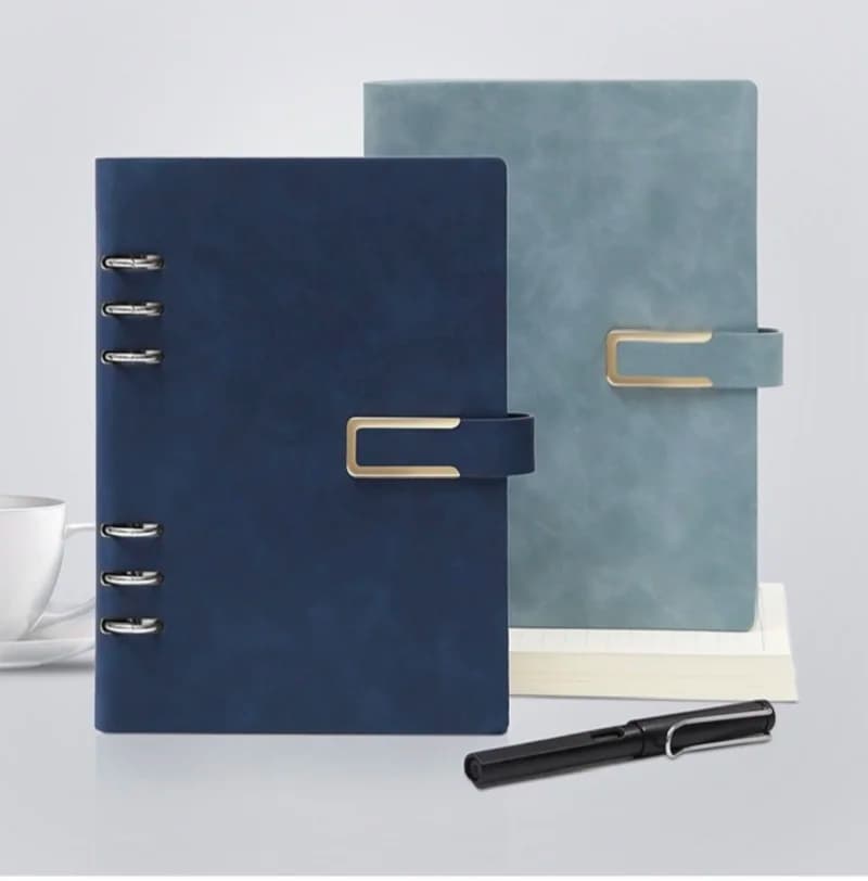 Makeasy Leather Cover Journal A5 Refillable Notebook 100sheets/200pages Diary Student School Notepad Office Stuff Jornal(1PC)