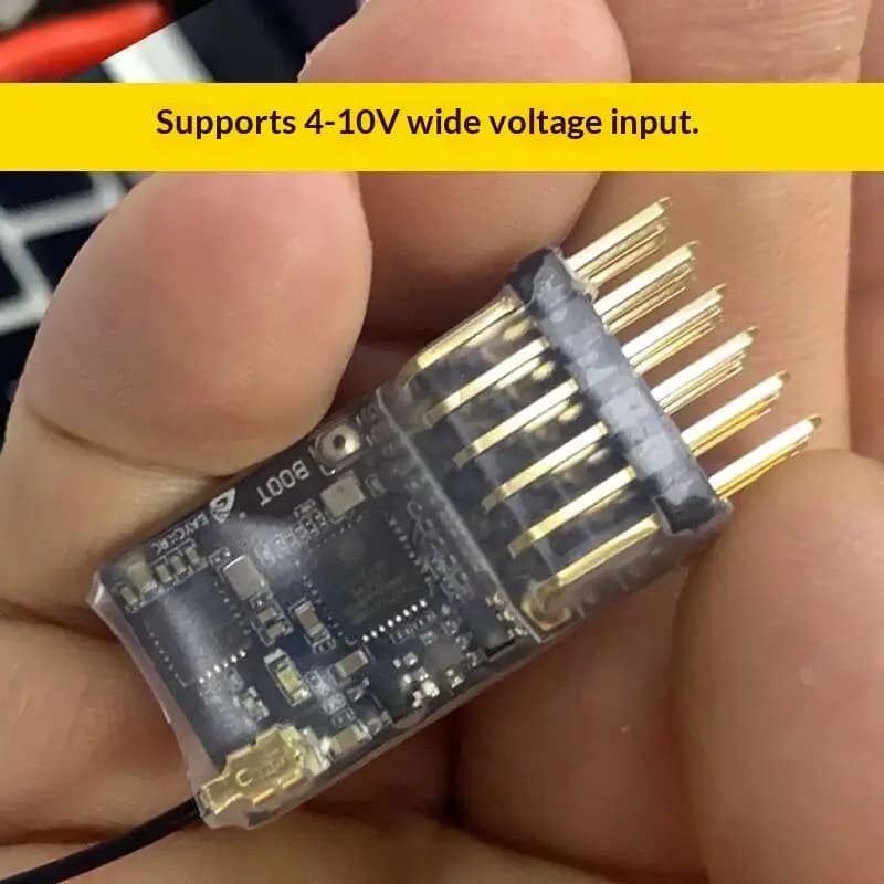 RC FPV Drone ELRS 2.4G 5 Channel PWM Receiver Integrated Copper Antenna Super Stable Connection Suitable for Fixed Wing Models