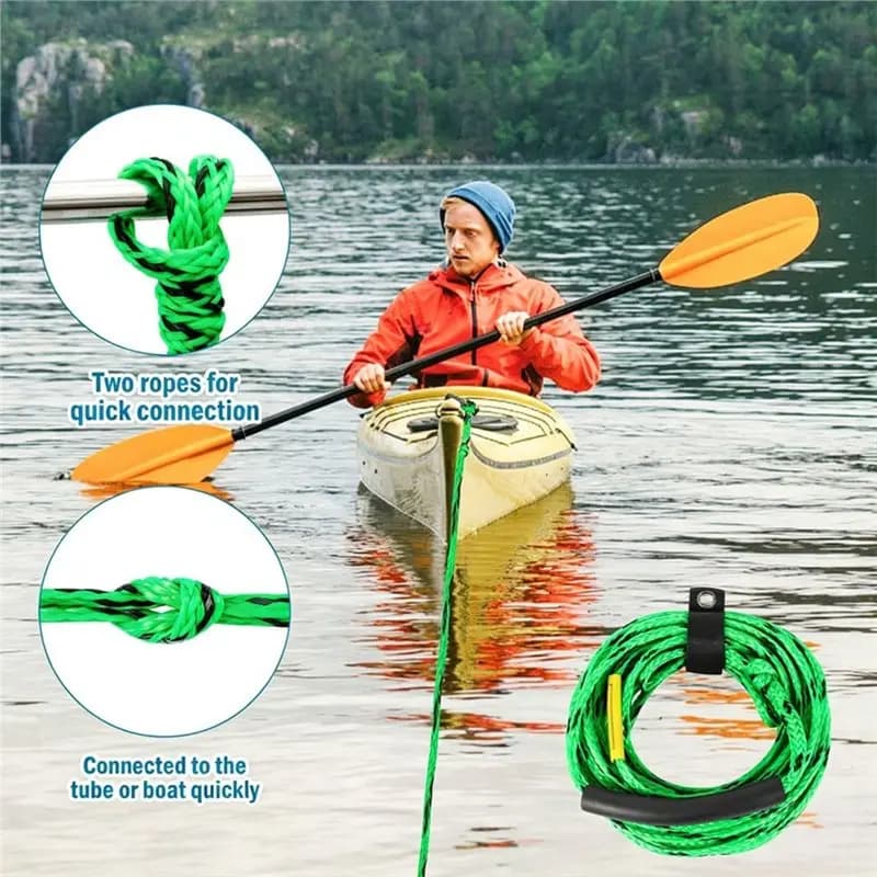 NALFI-Boat Tow Rope 60Ft 3K 18.3 Marine Towing Rope E