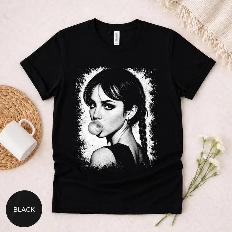 Britney S Bubblegum Shirt Retro Y2K Pop Music Tee Vintage 2000s Celebrity Graphic T Shirt Gift