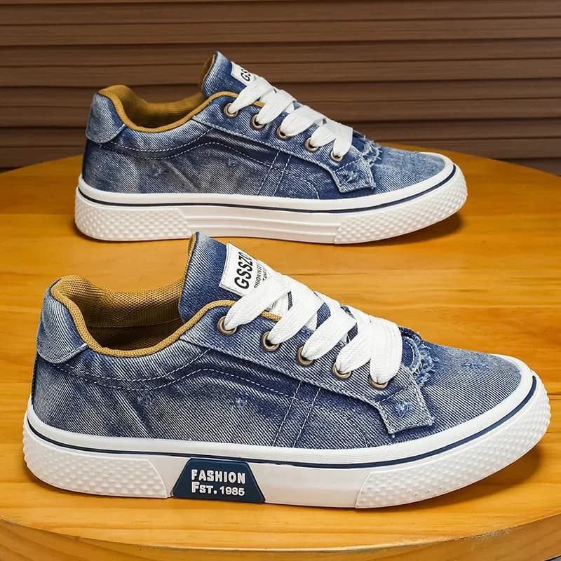 2026 New Men Casual Sports Shoes Canvas Retro Breathable Comfortable Anti Slip Thick Platform Outdoor Running Shoes Zapatillas