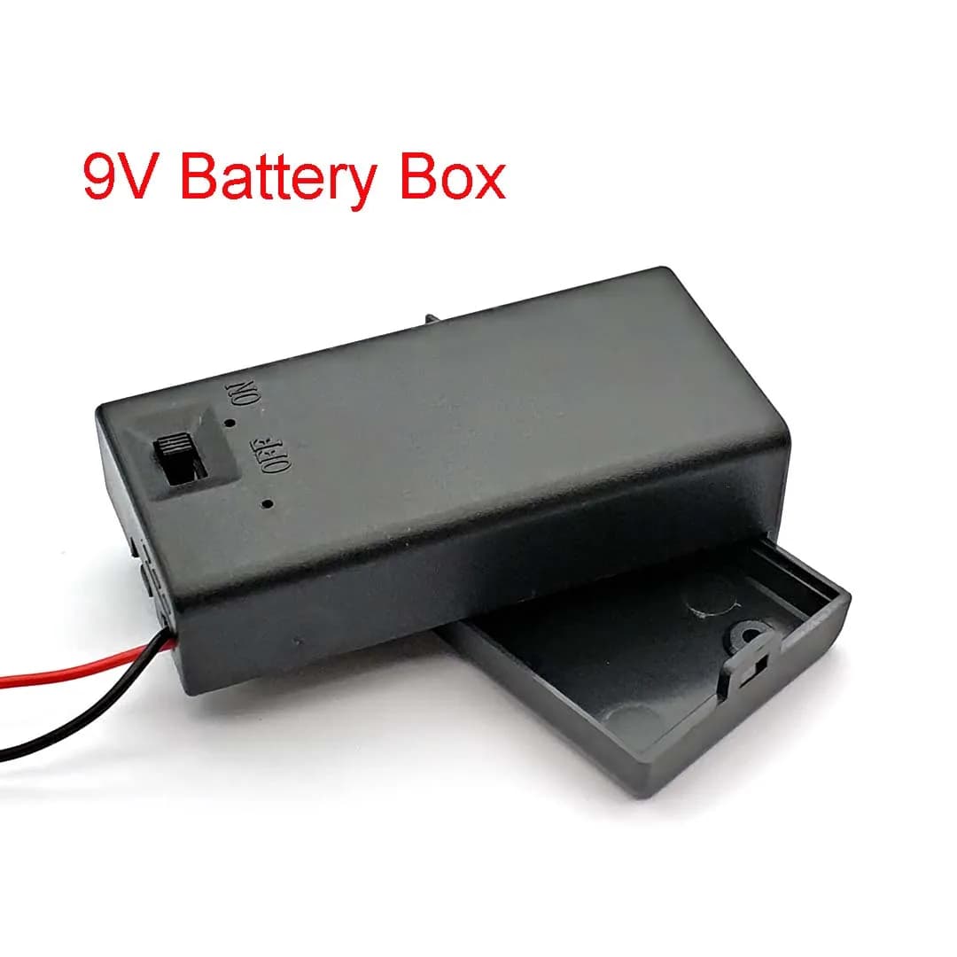 9 V battery case with ON/OFF switch case with cable