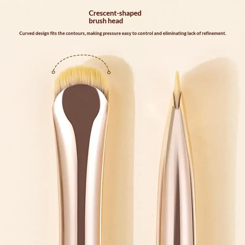 New 2Pcs Curved Eyeliner Makeup Brushes Eye Makeup Smudge Tools Precision Soft Eyeshadow Brush Thin Small Eye Cosmetic Tools