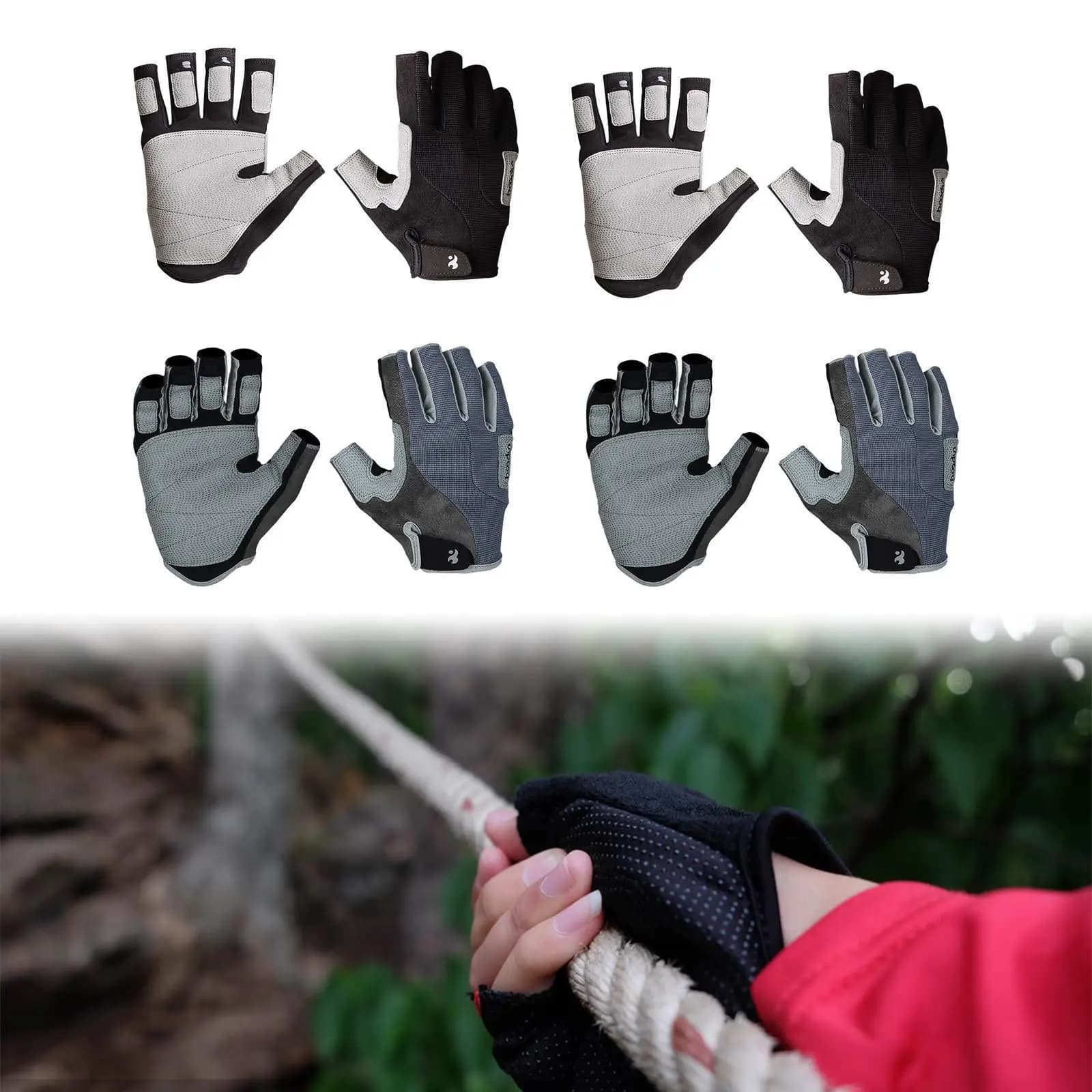Sailing Gloves Climbing Gloves, Breathable Cycling Gloves, Training Gloves for