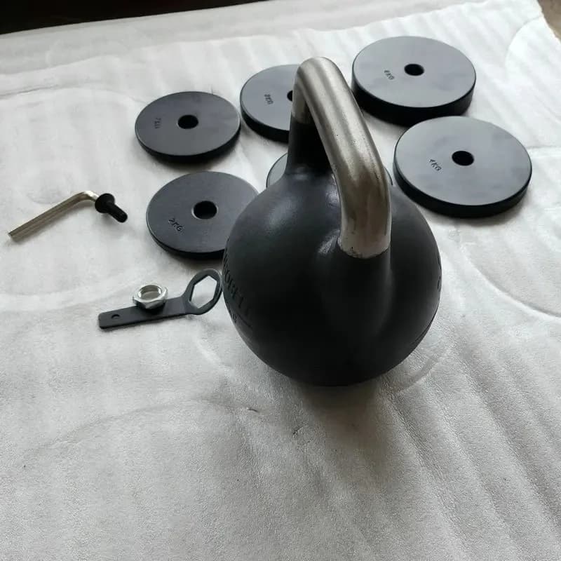 Kettlebell for weight regulation, Kettlebell for customized cast iron weights for men and women Fitness 12-32 kg adjustable