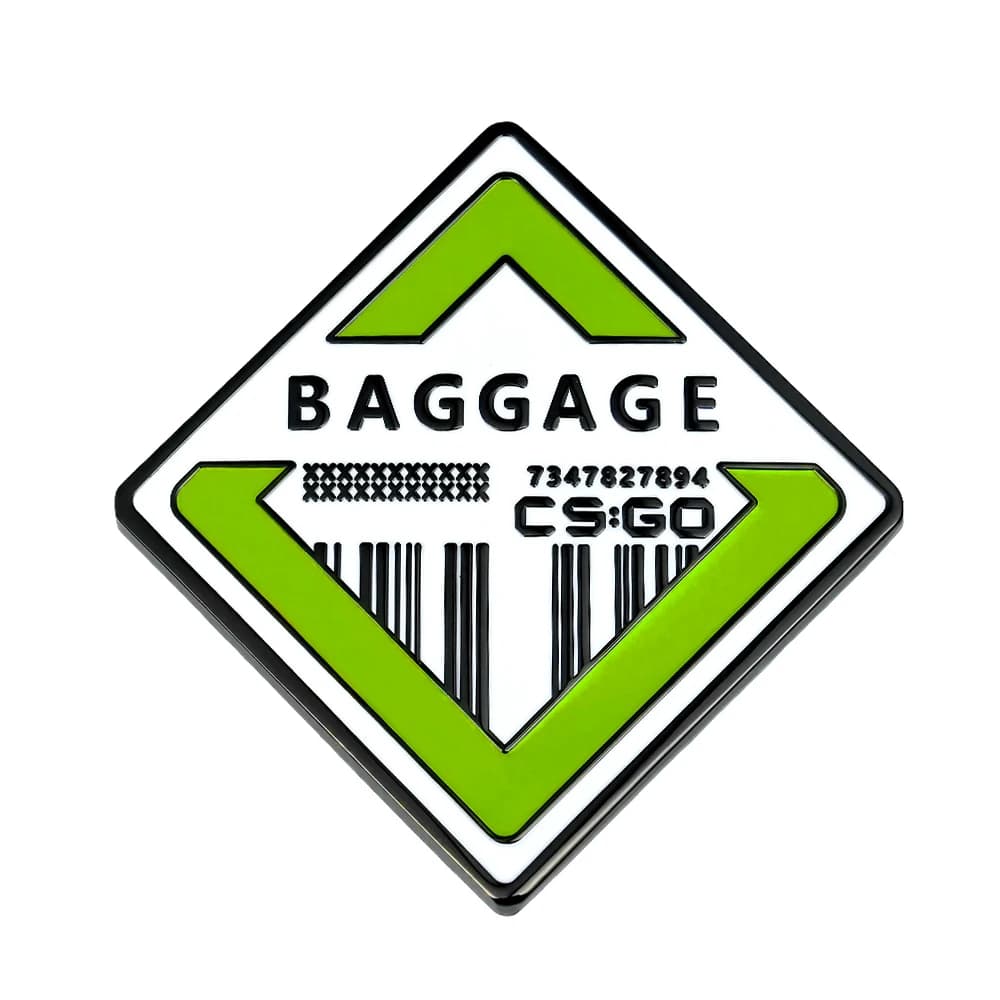 The Baggage Collection Spilla smaltata CS:GO Badge Gioco di tiro Spilla periferica Collezione regalo per i fan dei giocatori