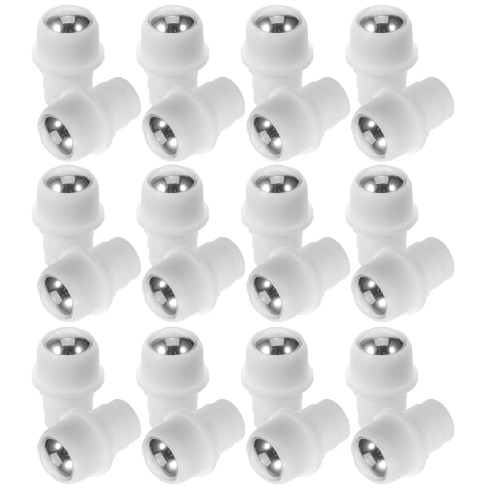 50Pcs Essential Oil Roller Balls Refillable Leakproof Steel Roller Ball Inserts Roll-on Bottle Tops Aromatherapy Perfume Bottle