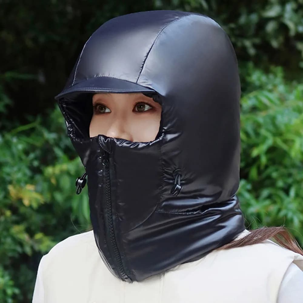 Cappello da ciclista per esterni, caldo e spesso, invernale, con protezione integrale per viso e orecchie, antivento, modello Lei Feng, per uomo e donna
