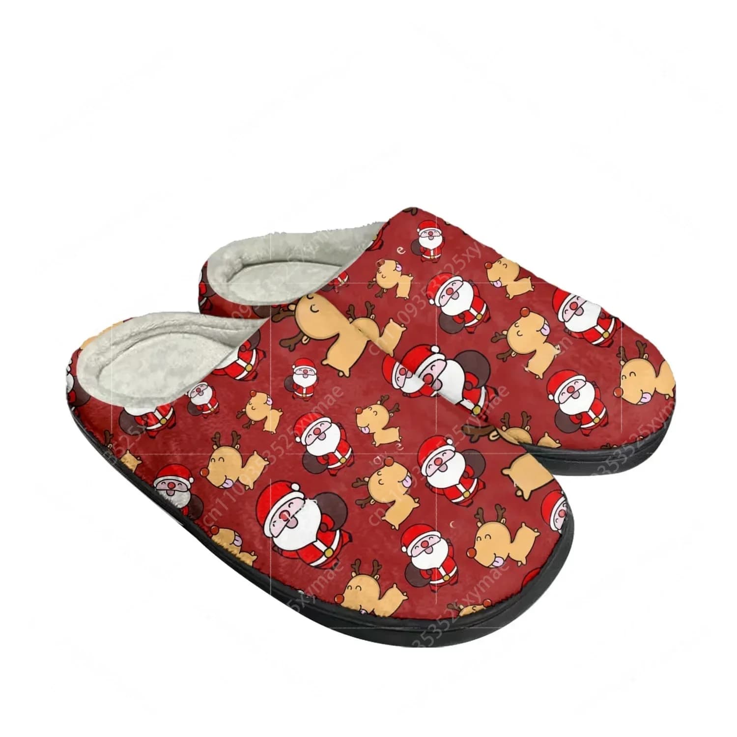 Nuove Pantofole Natalizie in Cotone per Casa, Unisex, Peluche, Casual, Calde, Termiche, da Interno, Personalizzabili