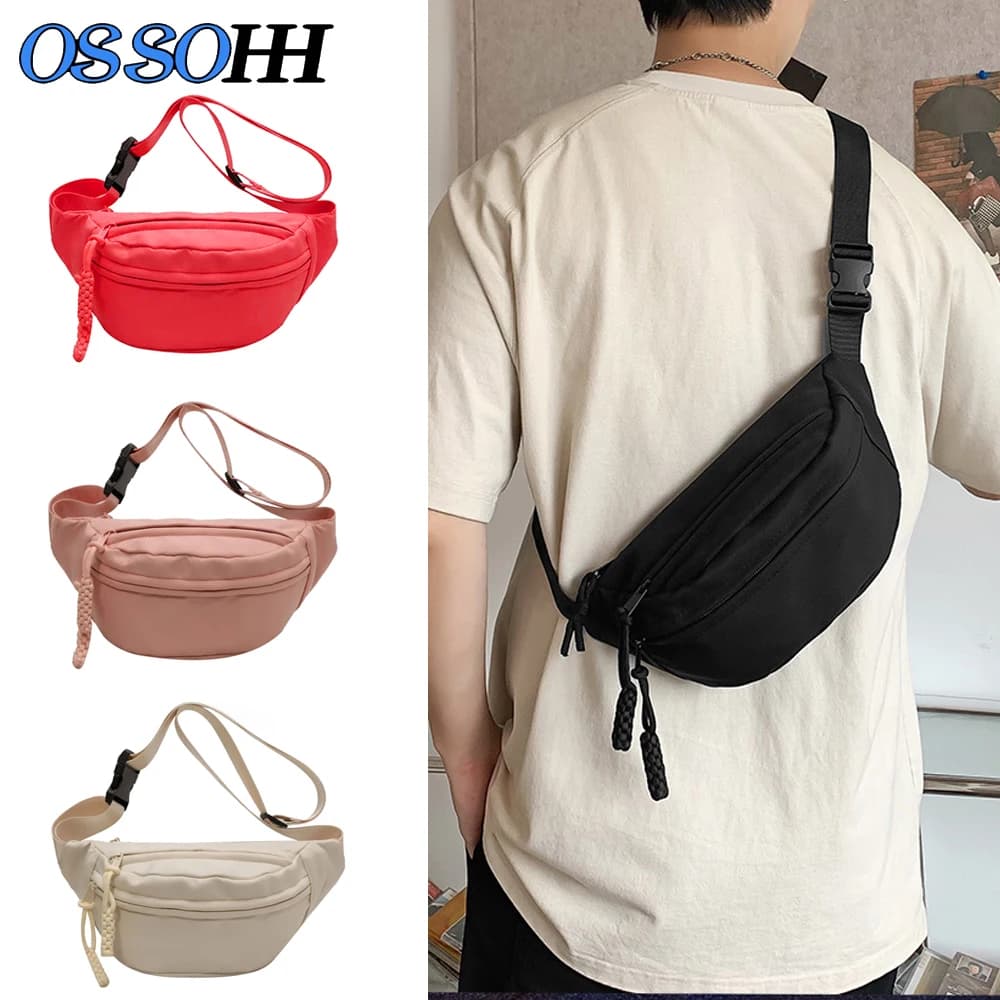 1PCS Fanny Pack for Men Women, Crossbody Bag Waterproof Sports Waist Bag Pack, Belt Bag for Travel Hiking Running