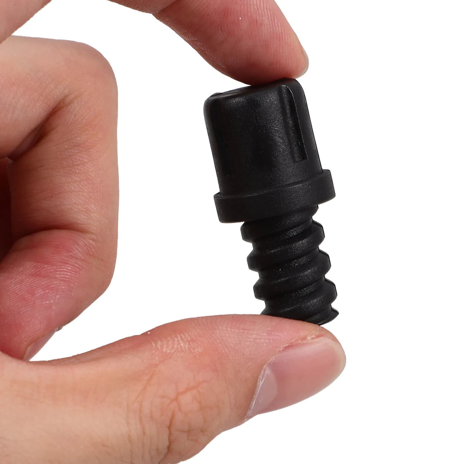 6Pcs Toilet Brush Handle Connectors Threaded Spiral Self-Locking Adapter Replacement Parts Bathroom Accessories