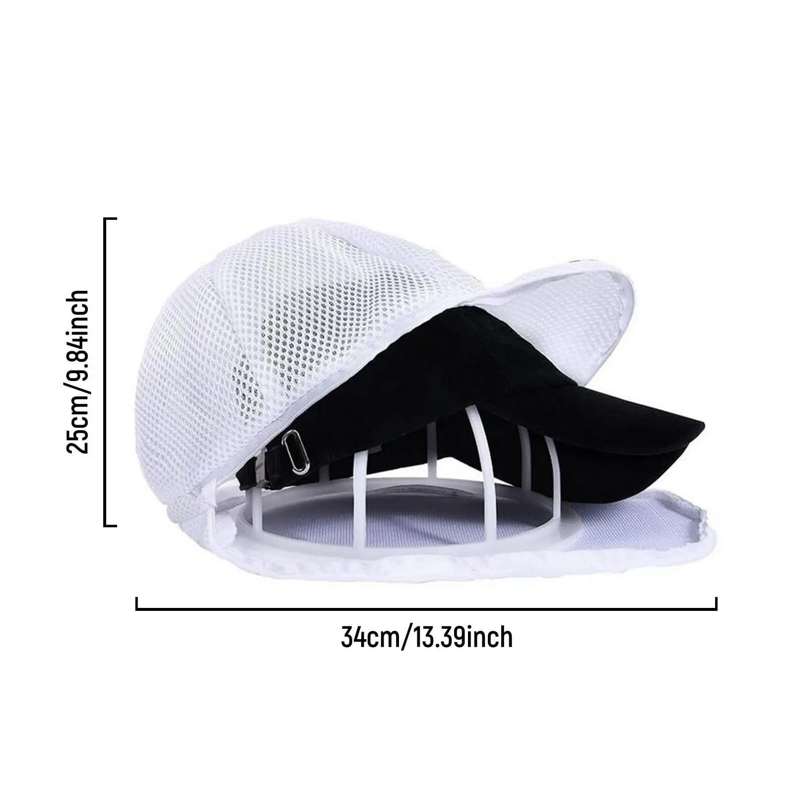 Sacchetto a rete per la pulizia di cappelli, organizer per lavaggio cappelli, porta cappelli da baseball per lavatrice, cesto per il bucato