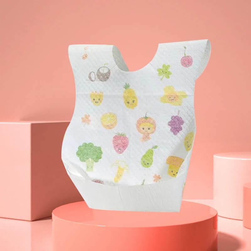 Bavaglino usa e getta per bambini, tovagliolo per saliva, borsa per pasti per bambini, senza lavaggio, impermeabile, antisporco, per mangiare l'artefatto, portatile, super morbido