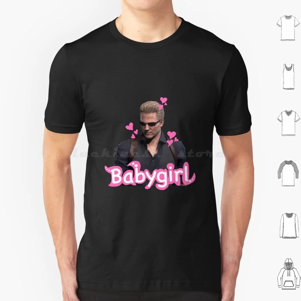 Albert Wesker Design T Shirt 6xl Cotone Cool Tee Albert Wesker Albert Wesker Design Videogioco Gioco horror Wesker Albert 4