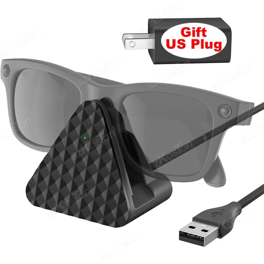 For Ray-Ban Meta Smart Glasses Wayfarer/Skyler Travel Charging MiniDock Portable USB-C Charging Cable Adapter