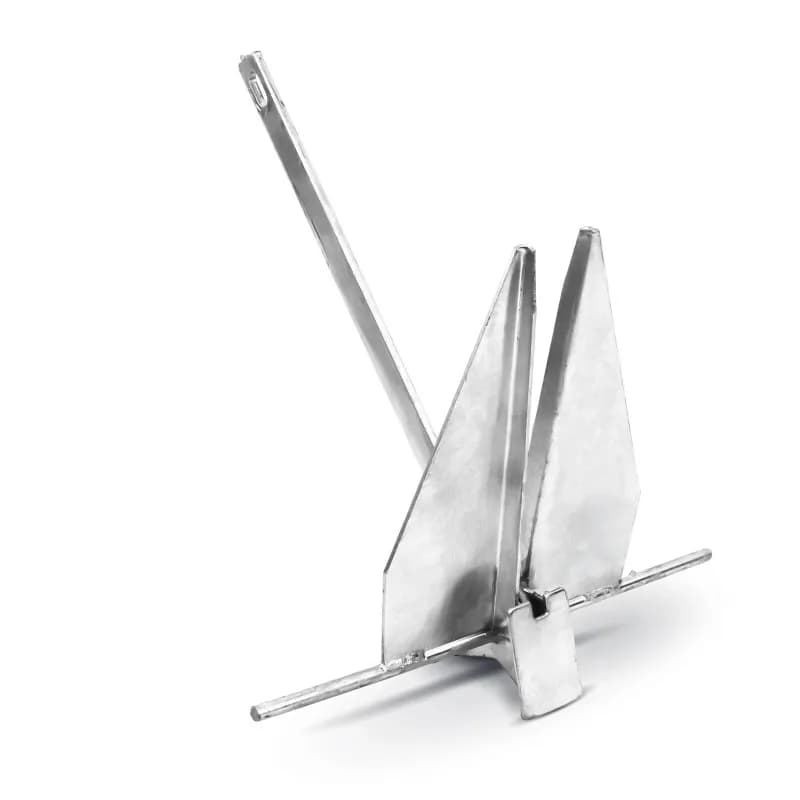 Ancoraggi fluke standard Danforth lisci da 4 kg Raccordi hardware marini per ancoraggio per barche