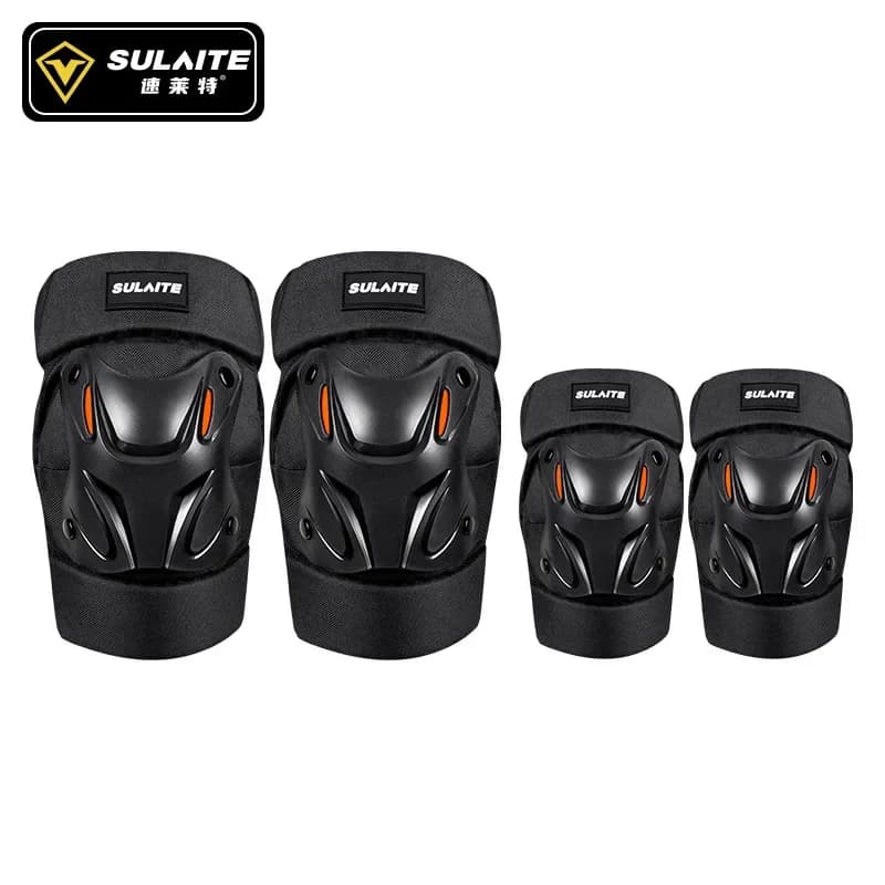 Sport all'aria aperta Equitazione Ciclismo Ginocchiere anticaduta Protezione per ginocchio regolabile Gomitiere Moto Motocross Ginocchiera Supporto per tutore