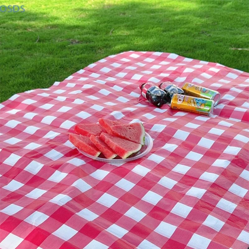 5 pieces disposable tablecloth, waterproof, oil-resistant, thick, comfortable for outdoor camping, picnic cushion, protective ring