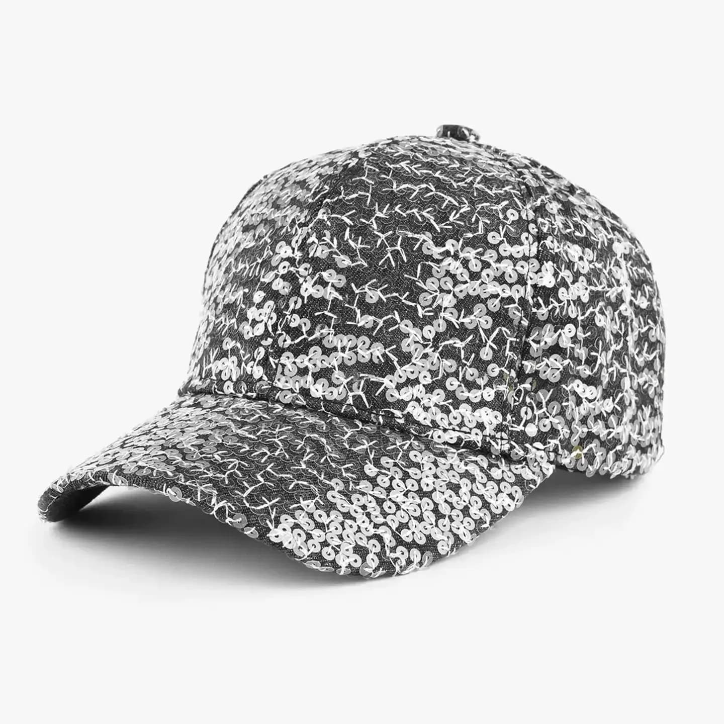 American Style High Quality Embroidery Sequin Design Baseball Hats Unisex Fashionable Sun Protection All-Match Hip Hop Caps