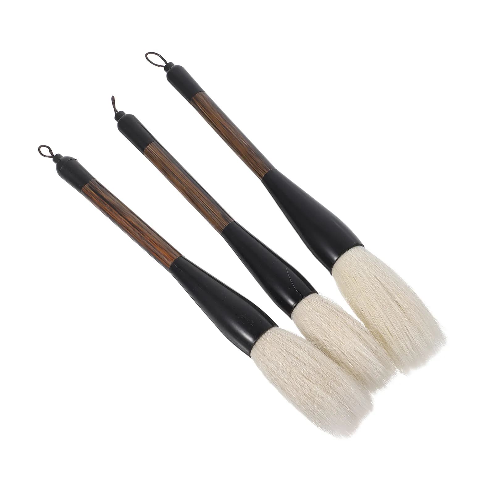 3pcs Chinese Calligraphy Brushes Set Hair Sumi Brushes For Painting Writing Large Medium Small Sizes Artistic Brush