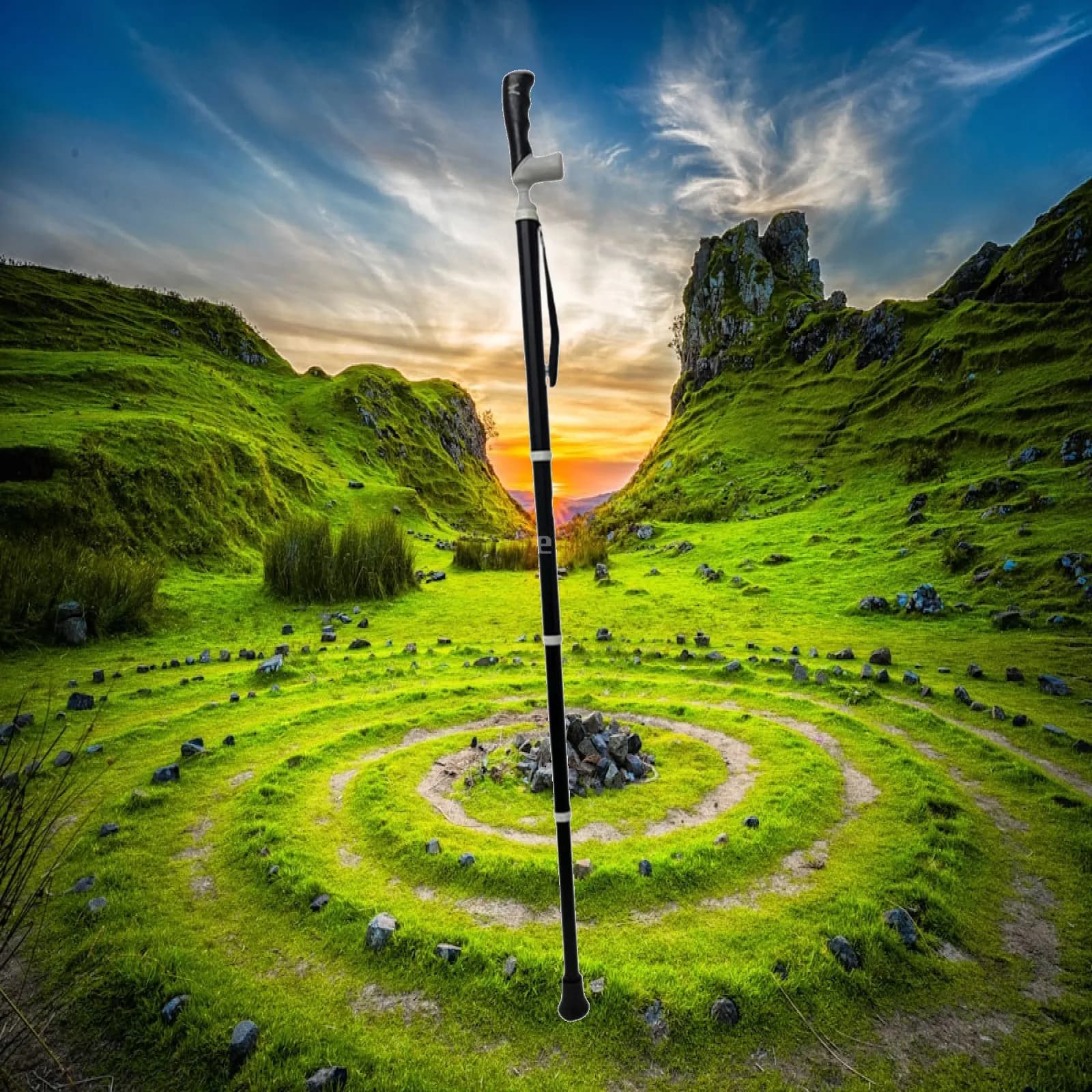 Mountain Trekking Poles Stick Telescopic Strong 3 Joints Outdoor Walking Canes for Hiker Mountaineering Travel