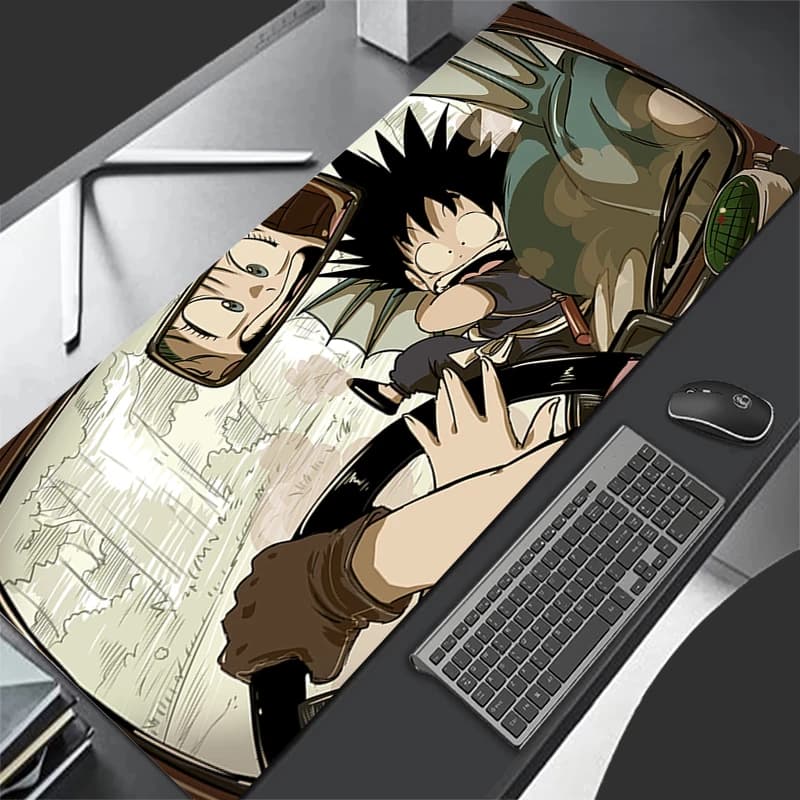 Tappetino per mouse Simpatico tappetino da scrivania HD Tappetini per tastiera da gioco estesi per PC Laptop Dragon Balls Gamer Anime Mousepad Kawaii Goku Anime Table Pad